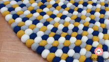Load image into Gallery viewer, Felt Ball Rugs 90 cm - 250 cm Rugs Free Trivet and Coaster Set to Match your rug (Free Shipping)