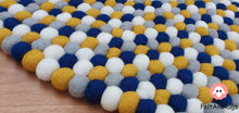Load image into Gallery viewer, Felt Ball Rugs 90 cm - 250 cm Rugs Free Trivet and Coaster Set to Match your rug (Free Shipping)