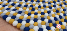 Load image into Gallery viewer, Felt Ball Rugs 90 cm - 250 cm Rugs Free Trivet and Coaster Set to Match your rug (Free Shipping)