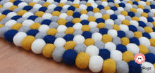 Load image into Gallery viewer, Felt Ball Rugs 90 cm - 250 cm Rugs Free Trivet and  Coaster Set to Match your rug (Free Shipping)

