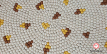 Load image into Gallery viewer, Felt Ball Rug 90 cm - 250 cm Off-white Patch Rugs Free Trivet and Coaster Set to Match your rug (Free Shipping)