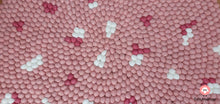 Load image into Gallery viewer, Felt Ball Rug 90 cm - 250 cm Pink Patch Rugs Free Trivet and Coaster Set to Match your rug (Free Shipping)