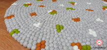 Load image into Gallery viewer, Felt Ball Rug 90 cm - 250 cm Patch Rugs Free Trivet and Coaster Set to Match your rug (Free Shipping)