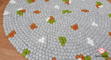 Load image into Gallery viewer, Felt Ball Rug 90 cm - 250 cm Patch Rugs Free Trivet and Coaster Set to Match your rug (Free Shipping)