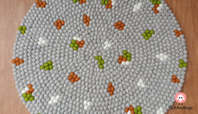 Load image into Gallery viewer, Felt Ball Rug 90 cm - 250 cm Patch Rugs Free Trivet and Coaster Set to Match your rug (Free Shipping)