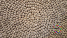 Load image into Gallery viewer, Felt Ball Rugs 20 cm - 250 cm Light Natural Earth Tone (Free Shipping)