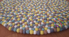 Load image into Gallery viewer, Felt Ball Rugs 20 cm - 250 cm Yellow Bubble (Free Shipping)
