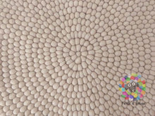 Load image into Gallery viewer, Felt Ball Rug / Sand Color Pom pom carpet / Pebble Rug (Free Shipping)
