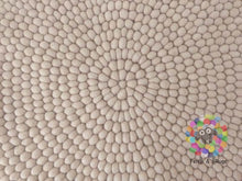 Load image into Gallery viewer, Felt Ball Rug / Sand Color Pom pom carpet / Pebble Rug (Free Shipping)