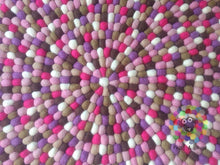 Load image into Gallery viewer, Felt Ball Rugs / Nursery Rug/ Pom pom Wool Ball Nepal rug (Free Shipping)