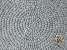 Load image into Gallery viewer, Felt Ball Rugs / Light Grey pom pom Rug / carpet (Free Shipping)
