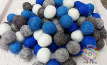 Load image into Gallery viewer, 2 cm Felt Balls. Wool Pom pom Nursery Garland Decoration 100 % Wool - DIY Craft
