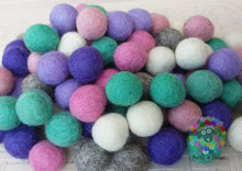 Load image into Gallery viewer, 2 cm Felt Balls. Wool Pom pom Nursery Garland Decoration 100 % Wool - DIY Craft