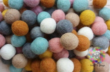 Load image into Gallery viewer, 2 cm Felt Balls. Craft Supplies Nursery Garland Decoration 100 % Wool - DIY Craft
