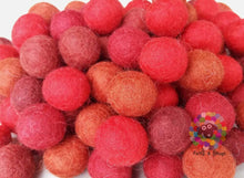 Load image into Gallery viewer, 2 cm Felt Balls. Wool Pom pom Nursery Garland Decoration. 100 % Wool - DIY Craft Handmade Nepal Felt Balls