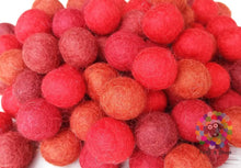 Load image into Gallery viewer, 2 cm Felt Balls. Wool Pom pom Nursery Garland Decoration. 100 % Wool - DIY Craft  Handmade Nepal Felt Balls
