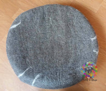 Load image into Gallery viewer, EXTRA LARGE Felt Cat Cave ( 50 cm or 20 Inches Diameter)) / Cat Bed / Pet Bed / Puppy Bed / Cat House. 100 % Wool . Handmade in Nepal
