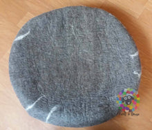 Load image into Gallery viewer, EXTRA LARGE Felt Cat Cave ( 50 cm or 20 Inches Diameter)) / Cat Bed / Pet Bed / Puppy Bed / Cat House. 100 % Wool . Handmade in Nepal