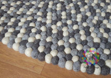 Load image into Gallery viewer, Felt Ball Rugs 90 cm - 250 cm Natural Earth Tone (Free Shipping)