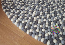 Load image into Gallery viewer, Felt Ball Rugs 90 cm - 250 cm Natural Earth Tone (Free Shipping)