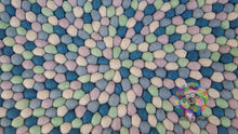 Load image into Gallery viewer, Felt Ball Rugs King 20 cm - 250 cm Mint Tone (Free Shipping)