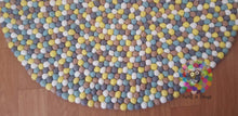 Load image into Gallery viewer, Felt Ball Rugs 20 cm - 250 cm Yellow Bubble (Free Shipping)