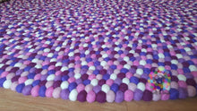 Load image into Gallery viewer, Felt Ball Rugs /Nursery pom pom rug/ Pebble Rug (Free Shipping)
