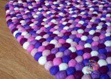 Load image into Gallery viewer, Felt Ball Rugs /Nursery pom pom rug/ Pebble Rug (Free Shipping)