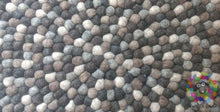 Load image into Gallery viewer, Felt Ball Rugs / 5 Natural Earth Tone / Pom pom rug/ Pebble Rug (Free Shipping)