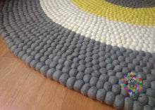 Load image into Gallery viewer, Felt Ball Rugs / Saturn Nursery Rug/ Pom pom rug/ Pebble Rug (Free Shipping)