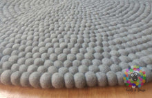 Load image into Gallery viewer, Felt Ball Rugs / Light Grey pom pom Rug / carpet (Free Shipping)
