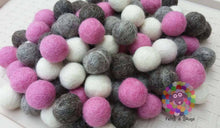 Load image into Gallery viewer, 2 cm Felt Balls. Wool Pom pom Nursery Decoration 100 % Wool - DIY Craft
