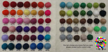 Load image into Gallery viewer, 2 cm Felt Balls. Wool Pom pom Nursery Garland Decoration. Shades of Brown and Offwhite 100 % Wool - DIY Craft