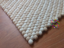Load image into Gallery viewer, Rectangle Custom Felt Ball Rug. Choose your Own Color. 100 % Wool (Free Shipping)
