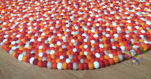 Load image into Gallery viewer, Felt Ball Rugs /, Nursery Rug , Nepal Handmade Felt Ball pom pom Rug / carpet (Free Shipping)