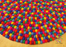 Load image into Gallery viewer, Felt Ball Rugs. Nursery Pebble Rug (Free Shipping)