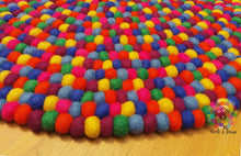 Load image into Gallery viewer, Felt Ball Rugs. Nursery Pebble Rug (Free Shipping)