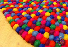 Load image into Gallery viewer, Felt Ball Rugs. Nursery Pebble Rug (Free Shipping)