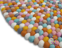 Load image into Gallery viewer, Gumball Felt Ball Rugs 90 cm - 250 cm Neutral Tone (Free Shipping)