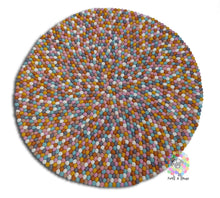 Load image into Gallery viewer, Gumball Felt Ball Rugs 90 cm - 250 cm Neutral Tone (Free Shipping)