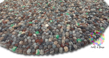 Load image into Gallery viewer, Stone Felt Ball Rug 90 cm - 250 cm. 100 % Wool Handmade Nepal Rug (Free Shipping)
