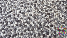 Load image into Gallery viewer, Natural Stone Felt Ball Rug 90 cm - 250 cm. 100 % Wool Handmade Nepal Rug (Free Shipping)