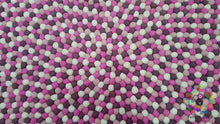 Load image into Gallery viewer, Felt Ball Rugs 90 cm - 250 cm. 100 % Wool Handmade Nepal Rug (Free Shipping)