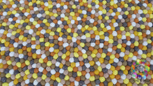 Load image into Gallery viewer, Felt Ball Rugs 20 cm - 250 cm Shades of Yellow , Grey and White Nursery Rug (Free Shipping)