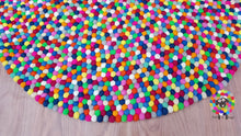 Load image into Gallery viewer, Felt Ball Rugs 20 cm - 250 cm Bright Multicolored Rug (Free Shipping)