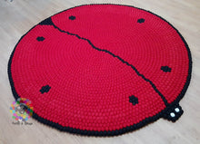 Load image into Gallery viewer, Felt Ball Rugs 20 cm - 250 cm Lady Bird Nursery Rug . (Free Shipping)