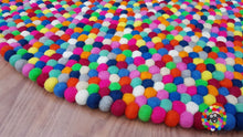 Load image into Gallery viewer, Felt Ball Rugs 20 cm - 250 cm Bright Multicolored Rug (Free Shipping)