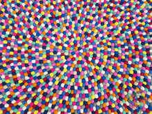 Load image into Gallery viewer, Felt Ball Rugs 90 cm - 250 cm .100 % Wool. Handmade in Nepal (Free Shipping)
