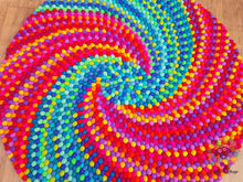 Load image into Gallery viewer, Felt Ball Rugs 90 cm - 250 cm Spiral Rug 100 % Wool Imported from New Zealand. Handmade in Nepal (Free Shipping)