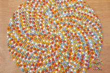 Load image into Gallery viewer, Freckle Felt Ball Rugs 90 cm - 250 cm. 100 % Wool Handmade Nepal Rug (Free Shipping)